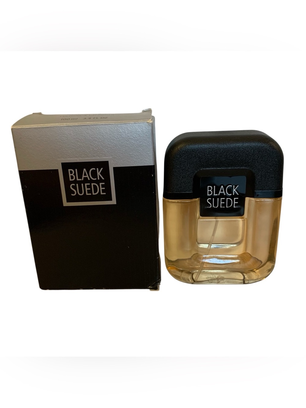 Vintage Avon BLACK SUEDE 100ML 3.4 fl oz Cologne Spray New Old Stock In Box